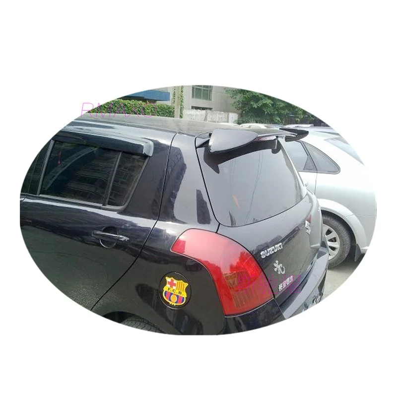 For SUZUKI  Swift Spoiler 2007-2017 SUZUKI Swift High Quality YCWVK ABS Material Car Rear Wing Primer Color Rear Spoiler