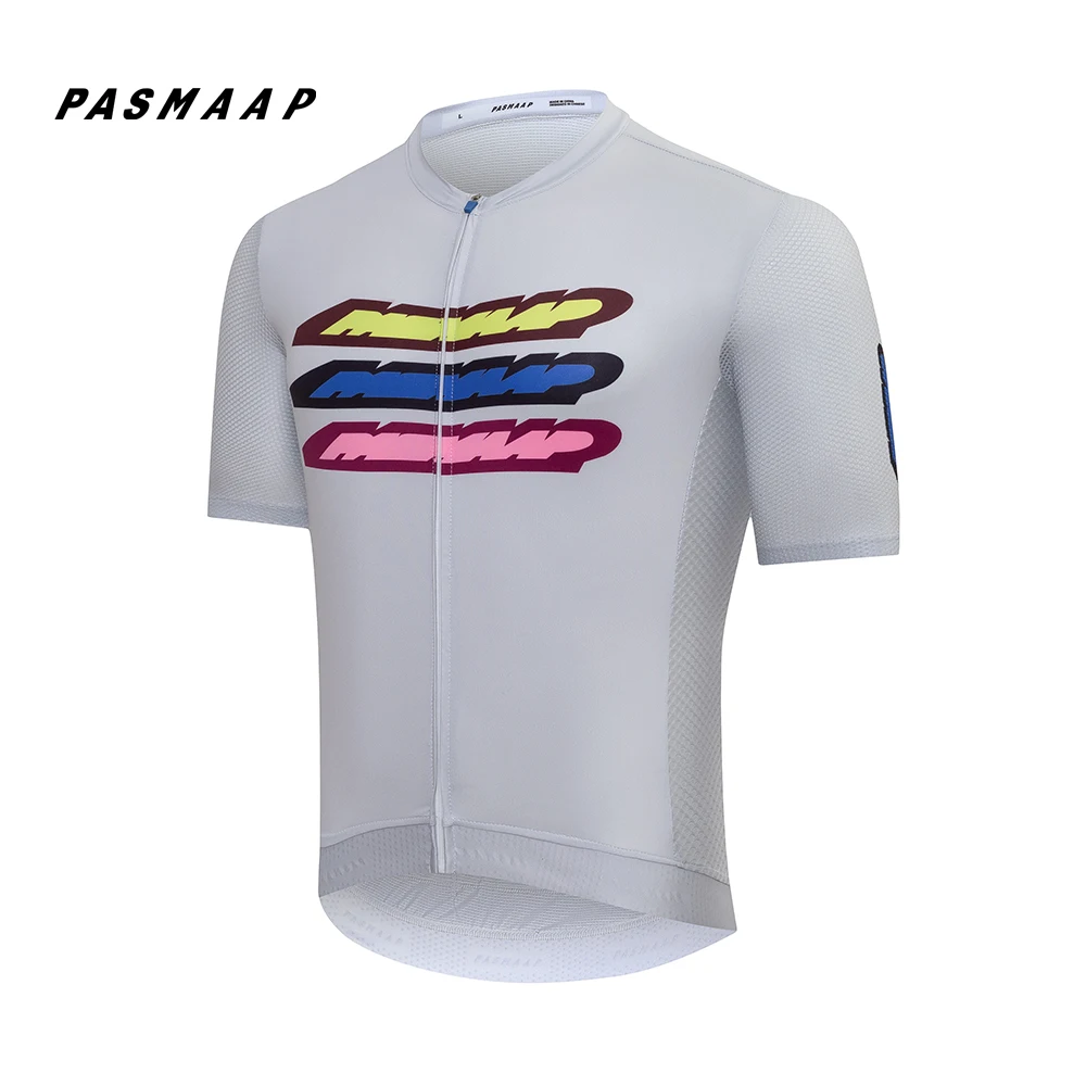 

PASMAAP-Midsummer Cycling Jersey for Men, MTB Road Bicycle Shirt, Pro Team, Short Sleeve Bike Clothes, High Quality