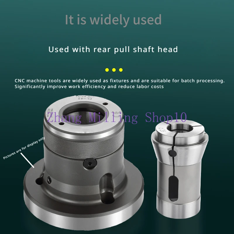 185E Round Hole Square Hole Hexagon Hole Spring Collet Chuck For CNC Milling Tool 3-42mm Collet Chuck 1PC