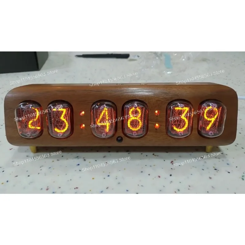 IN12 Light Emitting Tube Clock - Bluetooth Integrated LED Digital Clock - 5V DC Mini USB