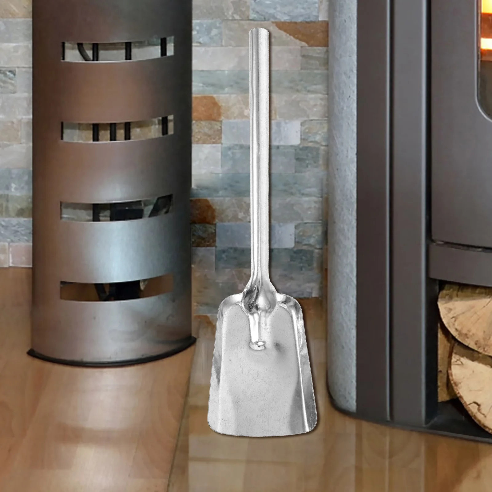 Thick Fireplace Shovel Long Handle Coal Ash Scoop Multi-Functional Coals Shovel for Home Kitchen Stove Easy to Use