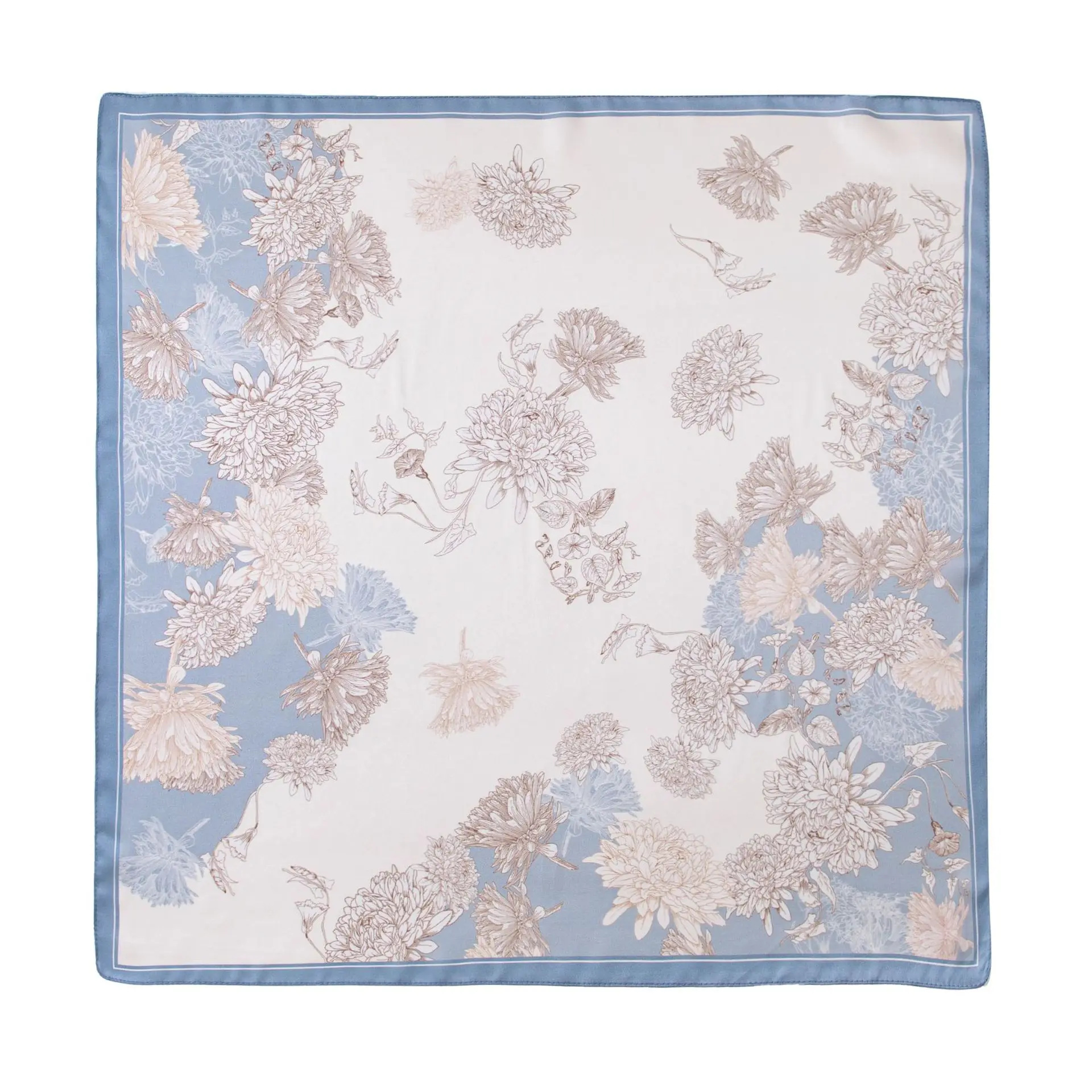 100% mulberry silk scarf fashion high sense versatile small square