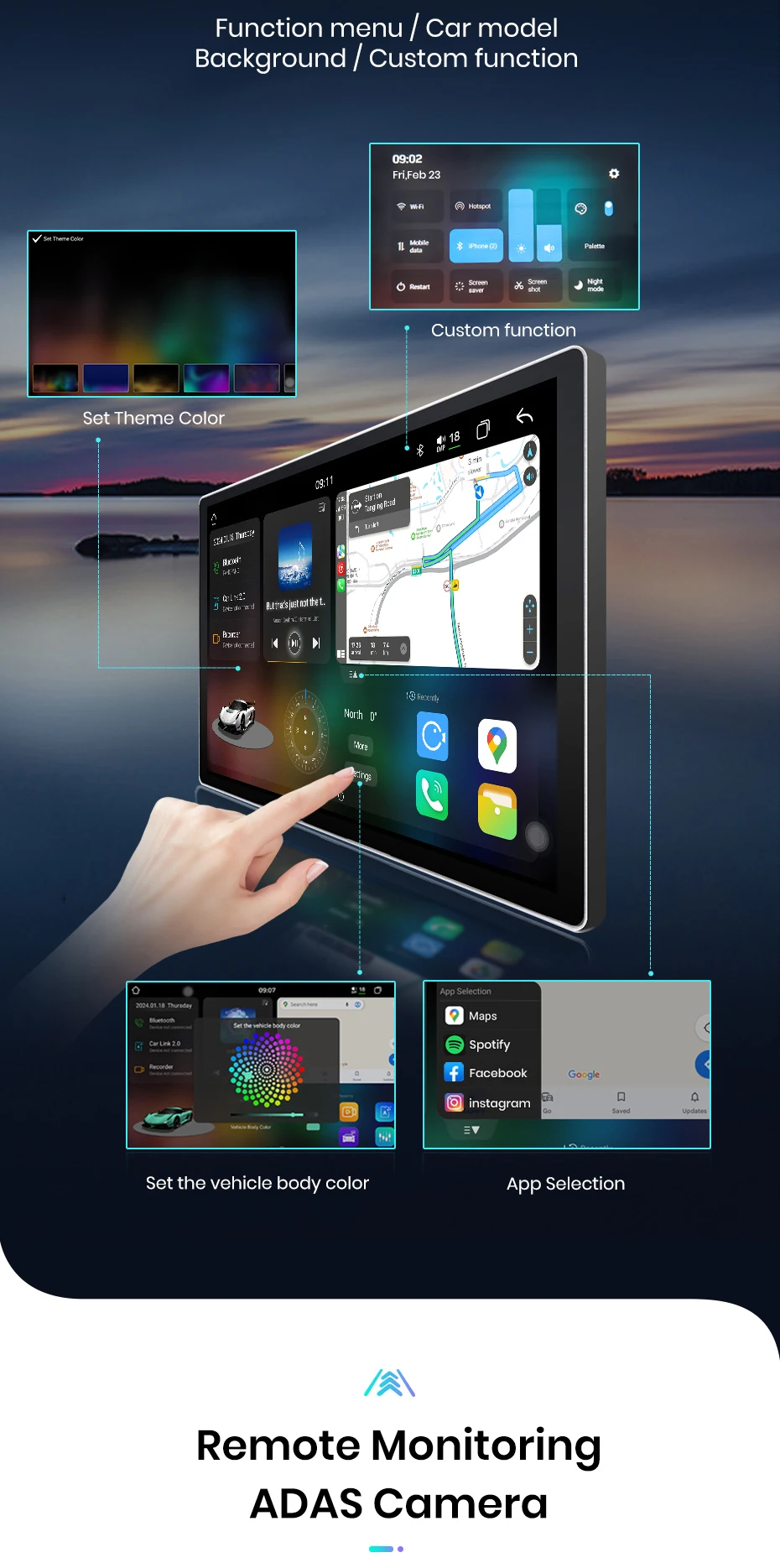 Junsun 7870 2K Wireless CarPlay Android Auto Radio für VW Volkswagen Golf 7 2013 2014 2015 2016 2017 GPS 4G Navigationsgerät DSP DTS 360 – Detail 19