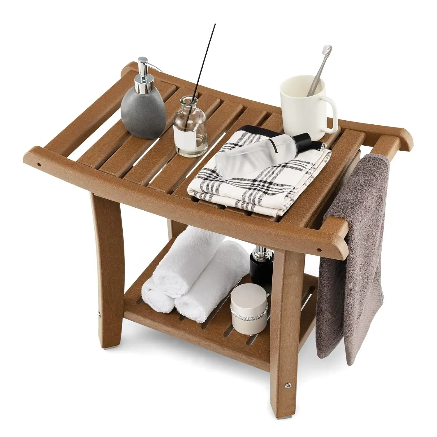 Shower Bench for Inside Shower, Waterproof Shower Seat Stool, Customized