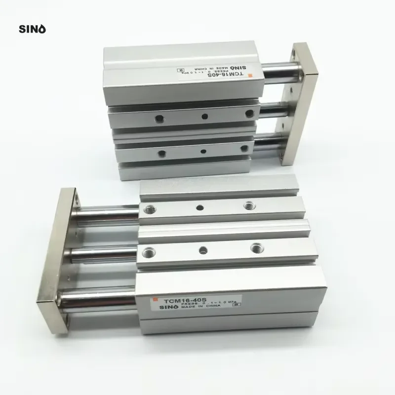ATC size Compact Guide Cylinder TCM=MGPM series Bore 12 16 20 25 32 40 63 Stroke 10 20 25 30 40 50 75 100 125 150 200 250 300