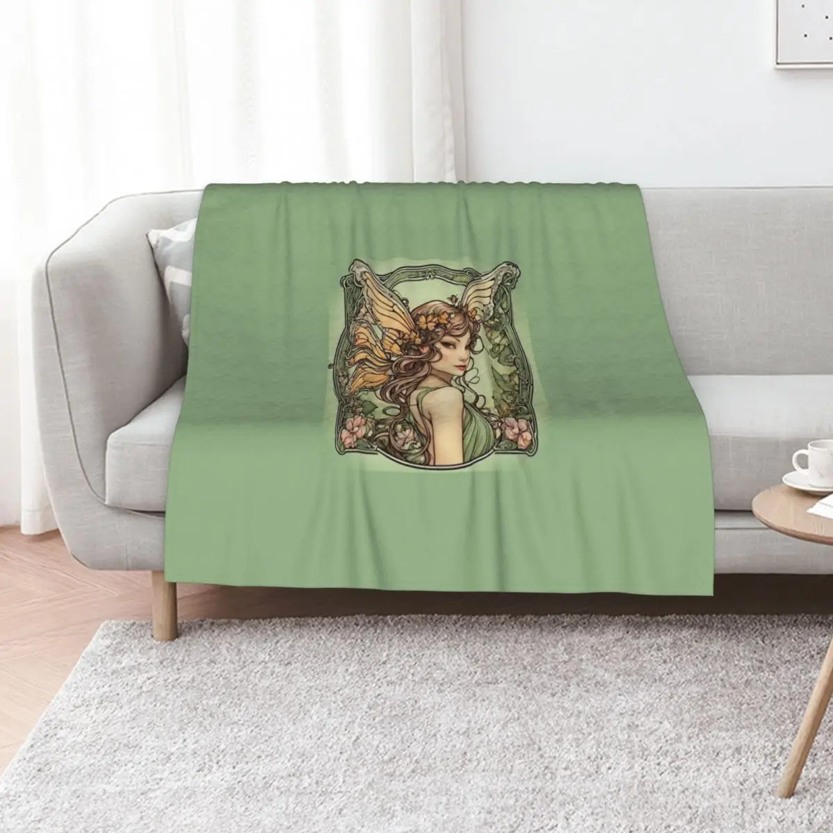 

Butterfly Fairy Throw Blanket Plush Fuzzy Cozy Blanket for Couch Sofa