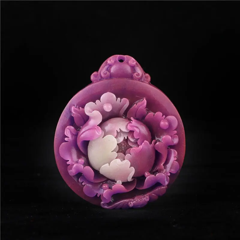 Sugilite Shujulai Lady's Palace Style Flower Rich Pendant Elegant Fulinmen Pendant