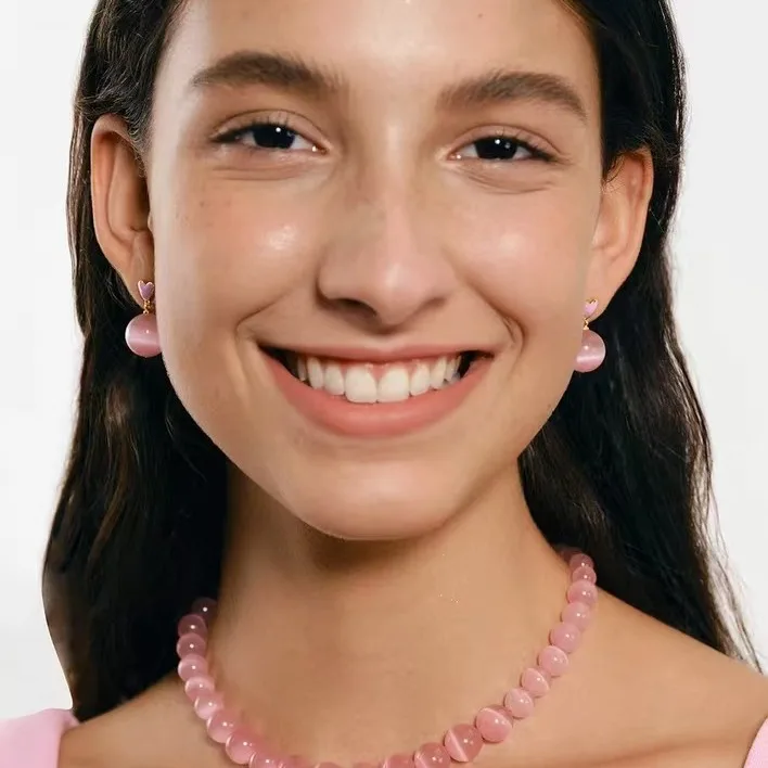 

Jenny&dave Candy Bright Bead Simple Daily Versatile Collarbone Chain Sweatshirt Chain Jewelry Necklace Necklaces For Women