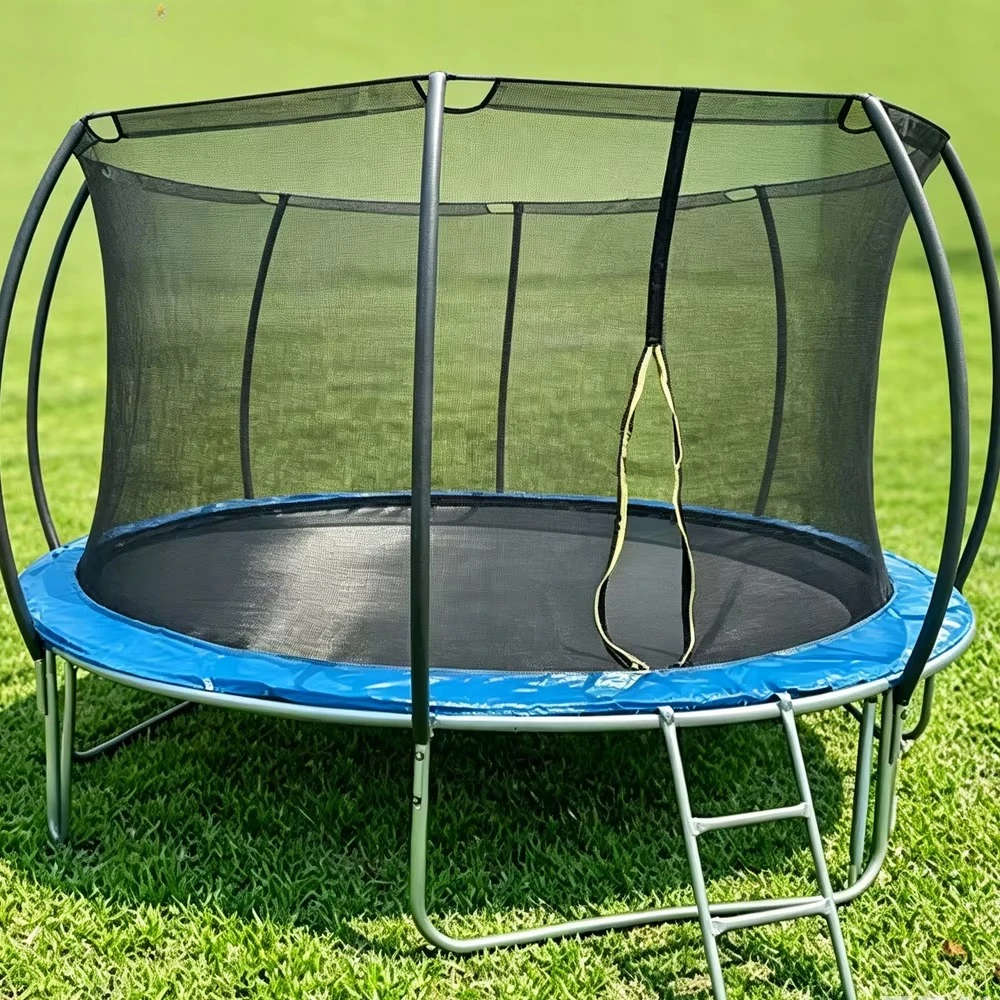 Hot Sale Lantern Model Round Trampoline with Protective Net 6ft 8ft 10ft 12ft 14ft 16ft Household Jumping Bed With Safty Net