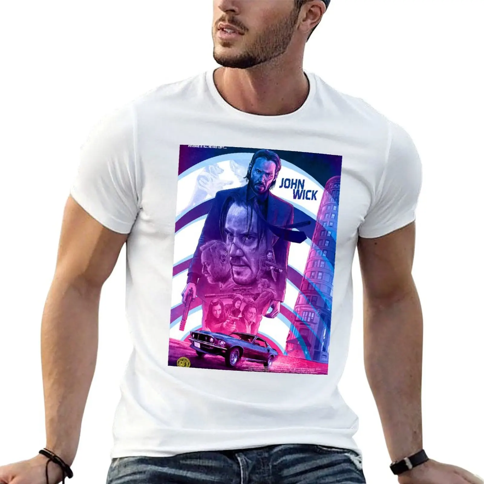 

John Wick Movie T-Shirt mens graphic t shirts printed t shirts for man T-Shirt