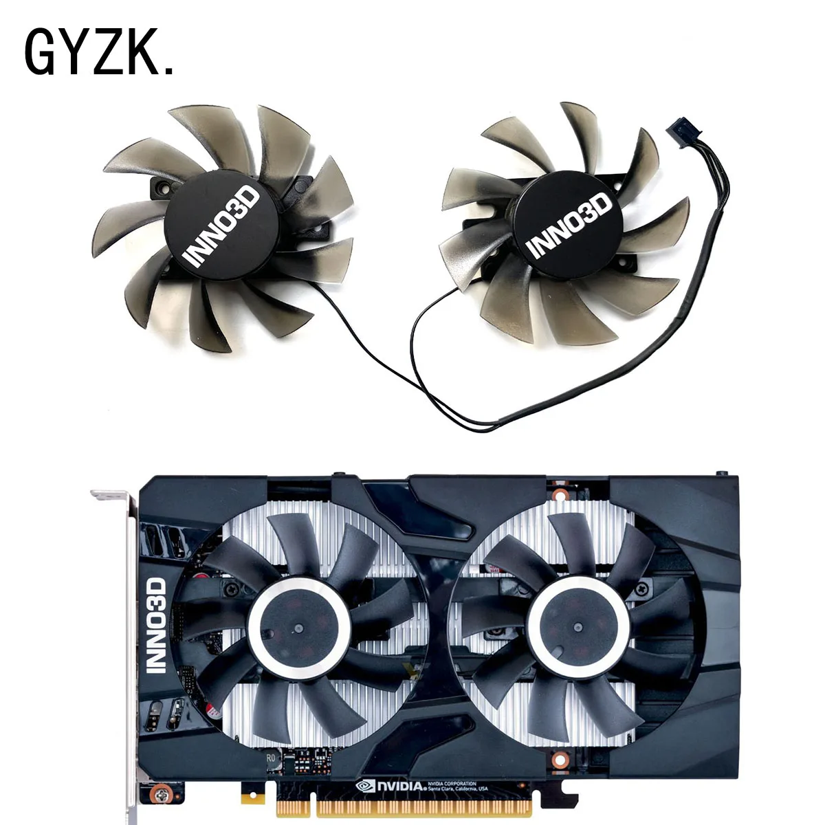 New For INNO3D GeForce GTX1650 1630 Twin X2 OC Graphics Card Replacement Fan CF-12915S