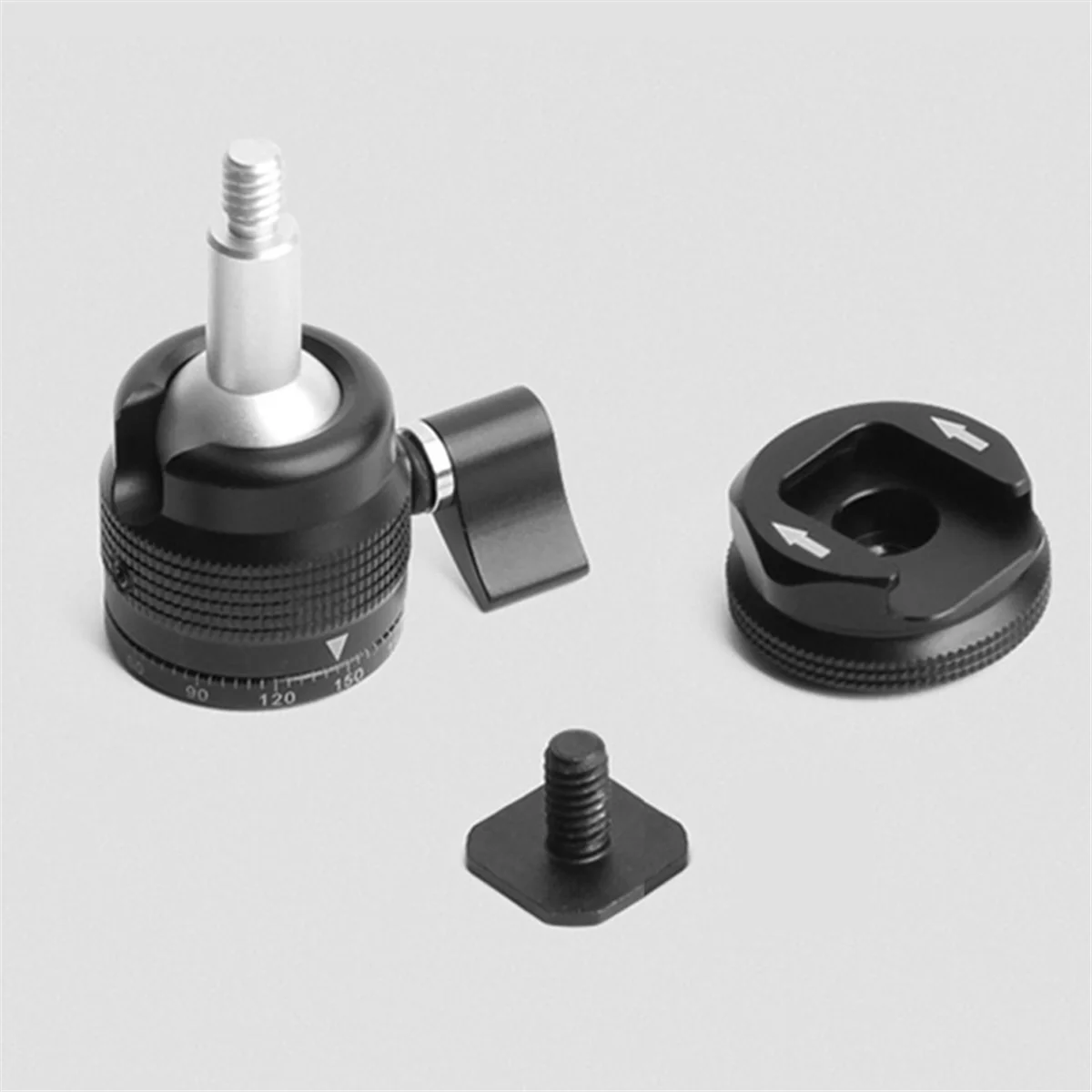 كاميرا تصاعد وصلة معدنية صغيرة رئيس كاميرا ترايبود الملحقات العالمي الكرة رئيس ملء دعامة إضاءة صغيرة عالمية