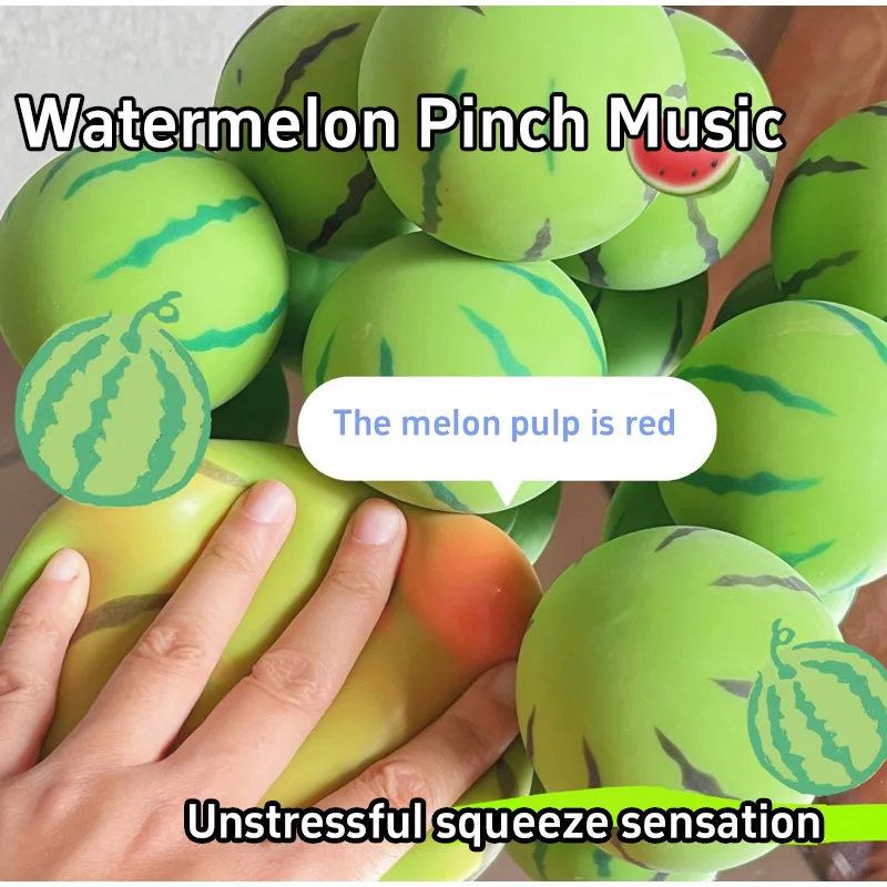 Color Changing Watermelon Squeeze Item Stress Relief Fidget Tool Boredom Reliever Gift Desktop Ornament Entertainment Accessory