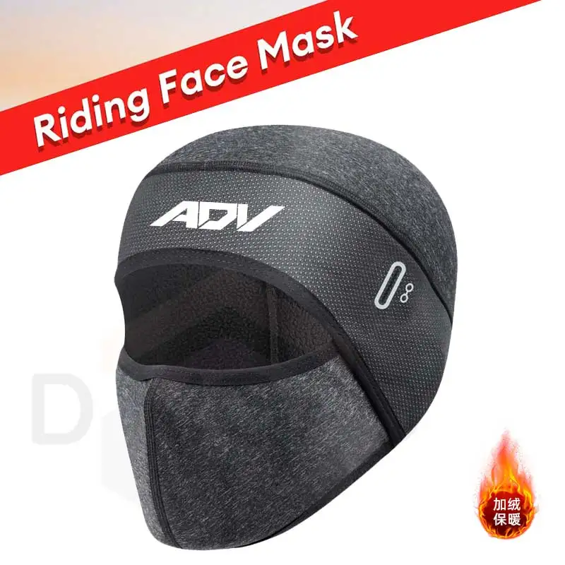 for HONDA ADV ROCKBROS Balaclava Men's Hat Winter Women Motorcycle Mask Warm Cycling Helmet Liner Caps Windproof Breathable Wash