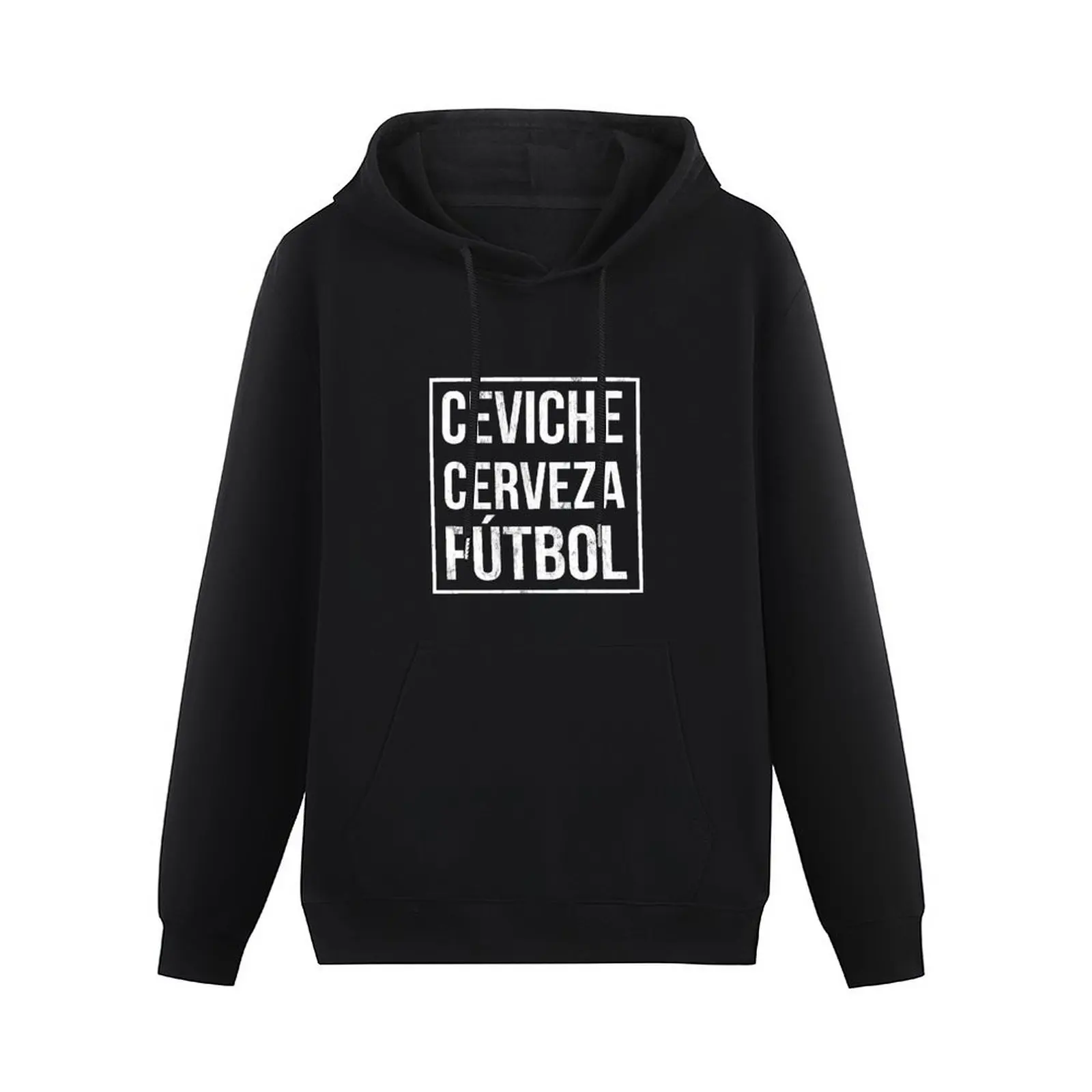 Ceviche Cerveza Futbol Peru Flag Soccer Team Pullover Hoodie men's winter sweater mens clothing hoodie for men