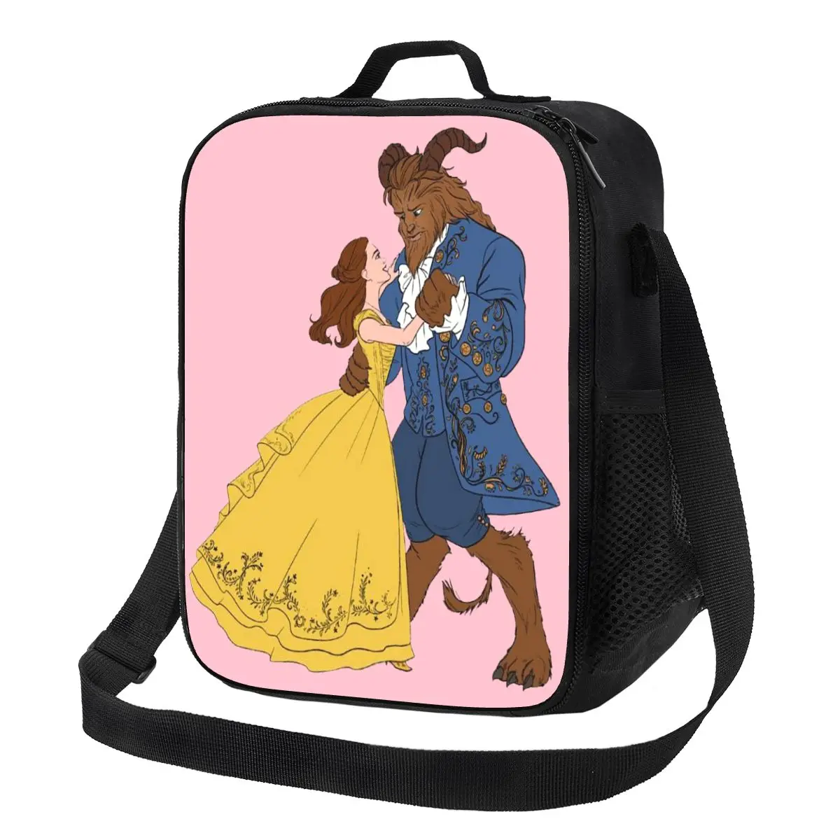 

Термоизолированные сумки для обедов «Красавица и Чудовище», портативные контейнеры для еды, для пикников на открытом воздухе, коробки для хранения еды в стиле бенто