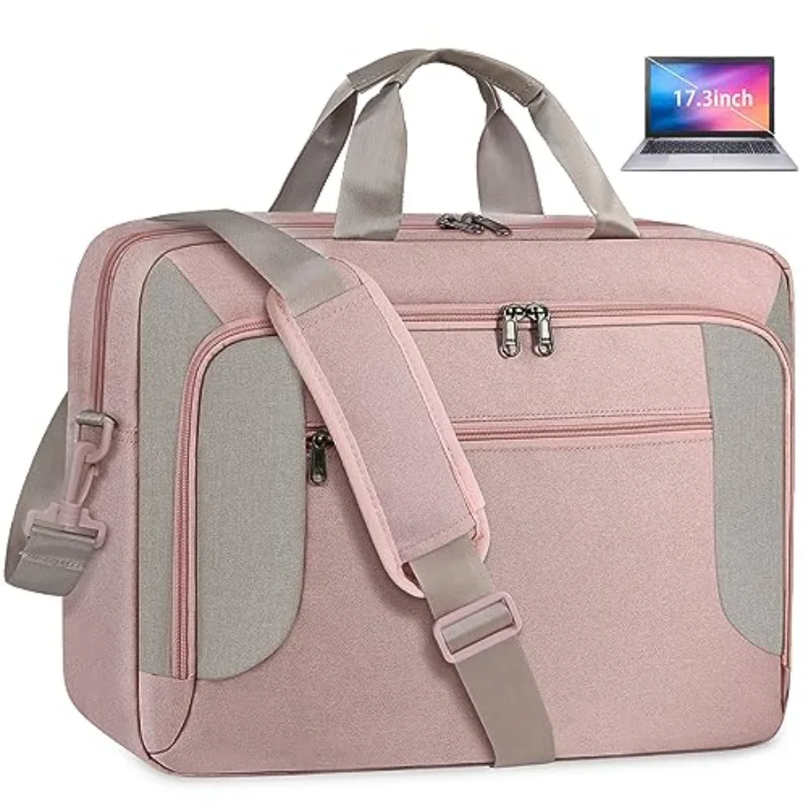 

Laptop Bag.3 Laptop Briefcase Large Waterproof Laptop Case for Men Women Business Office Work Computer Bag Adjustable Shoulder