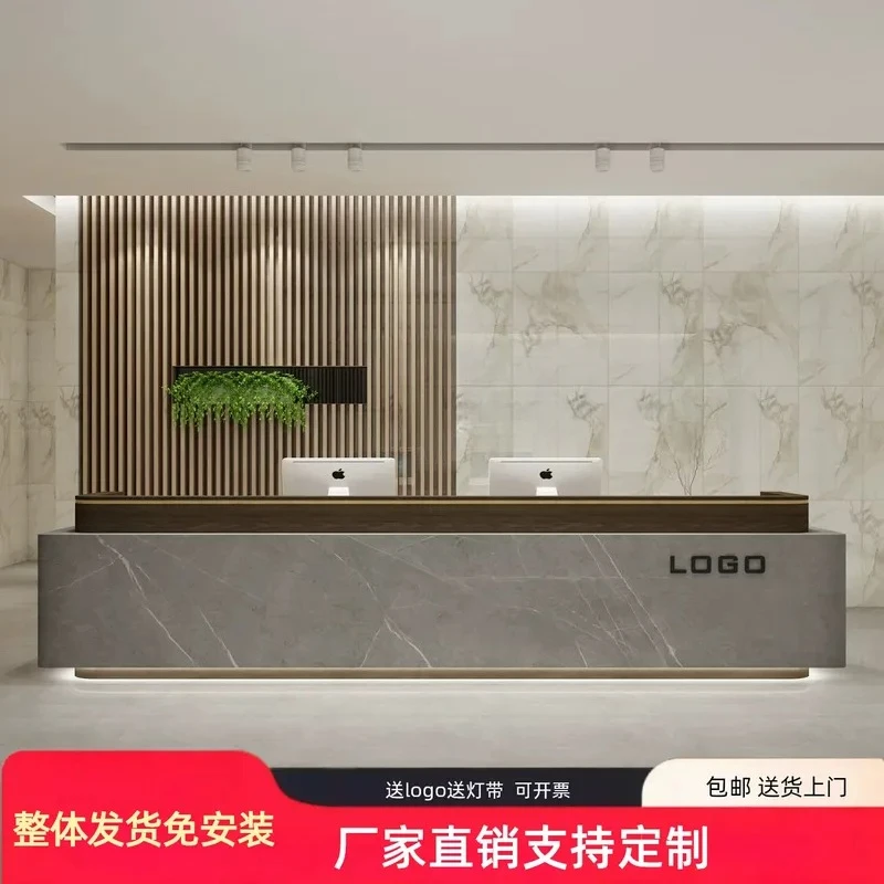 Modern Reception Desk Office Bar Table Hotel Lobby Consultation Counter Shop Checkout Page