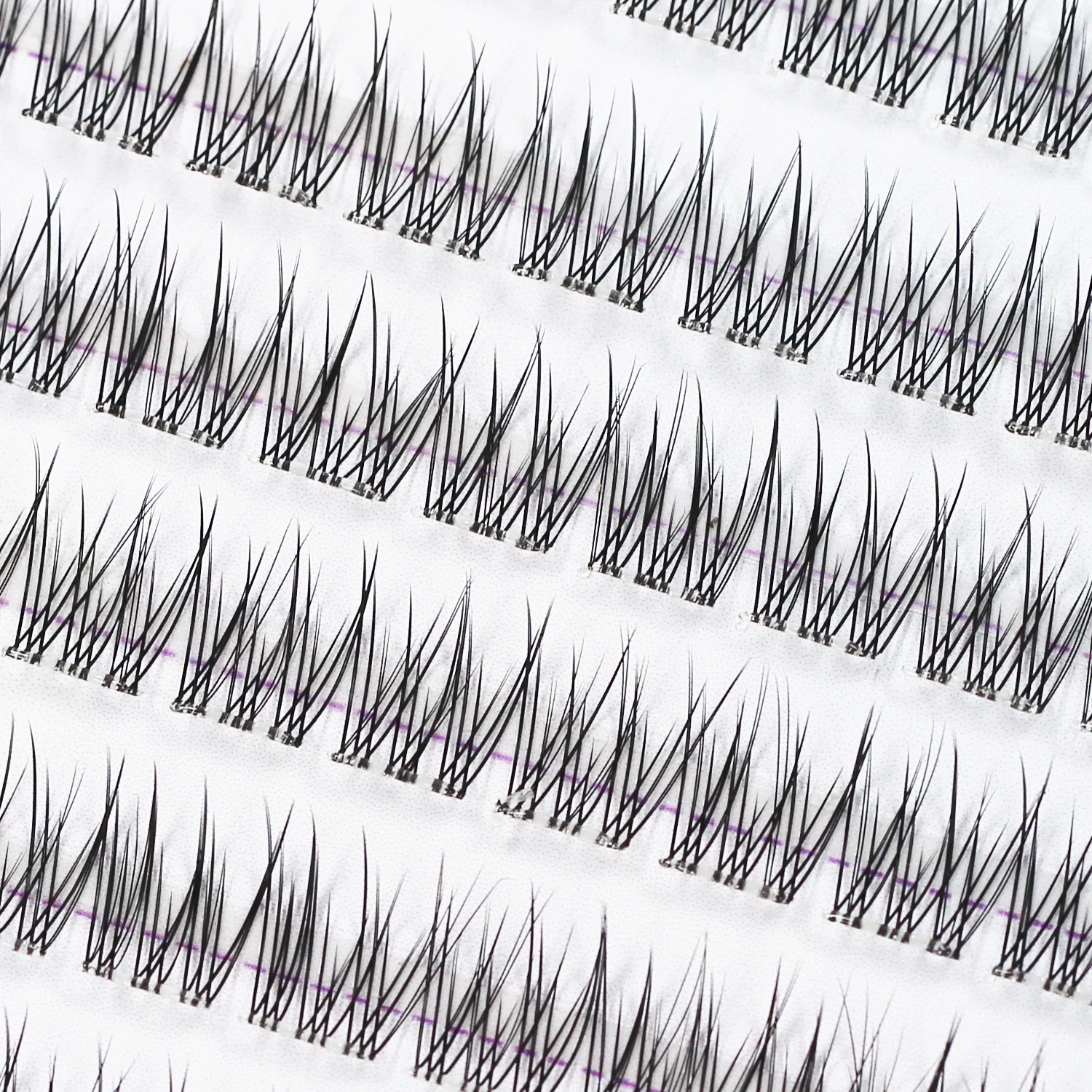 Sztuczne rzęsy samoprzylepne, DIY 10-12 mm, 120 sztuk puszystych rzęs typu D, miękkie, naturalne rzęsy z pęsetą, delikatne pojedyncze kępki, naturalny wygląd, odpowiednie dla początkujących