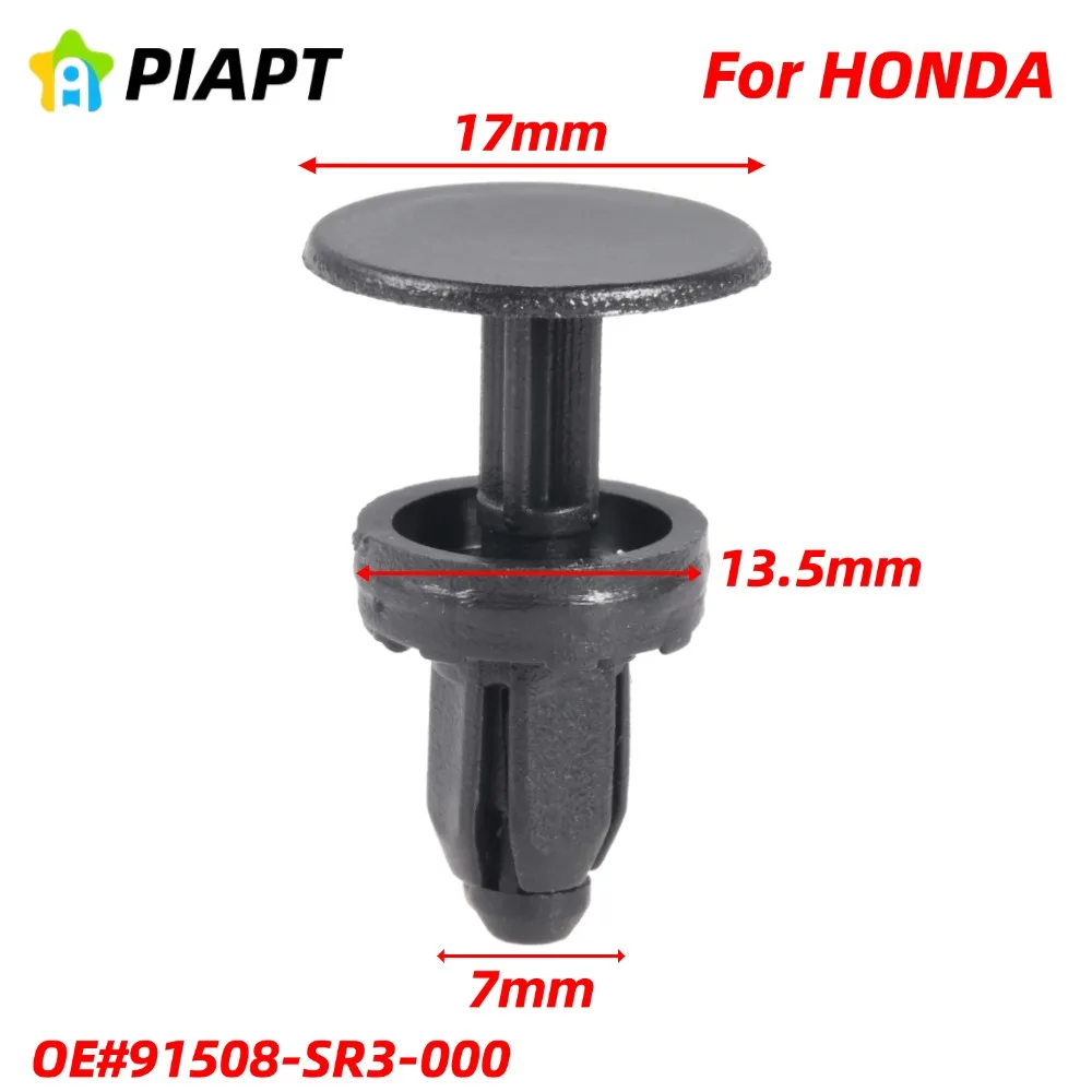 30PCS OE# 91508-SR3-000 Cowl Panel Push-Type Retainer Clip for Honda & Acura Odyssey, CR-V, Civic, Civic Del Sol, Integra 1992-2