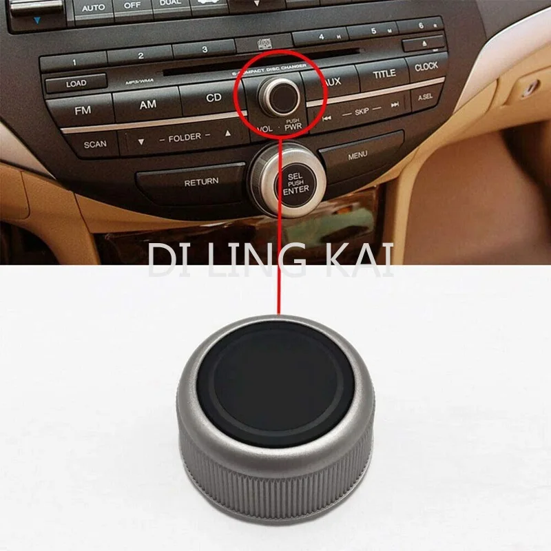 

Car Accessories 39103-TA0-A31 Auto CD Volume Knob and Buttons for Honda Crosstour 8th Generation Accord