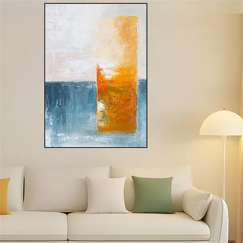 

Modern Abstract Original Oil Painting Handmade Simple Texture Canvas Poster Wall Art Picture For Living Room Home Decor Artwork