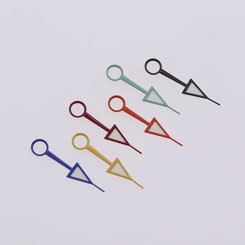 Manecillas GMT Estilo Explorer 2 con Lume Verde C3 Pulido para Movimiento NH34, Accesorios Modificados para Relojes de Buceo