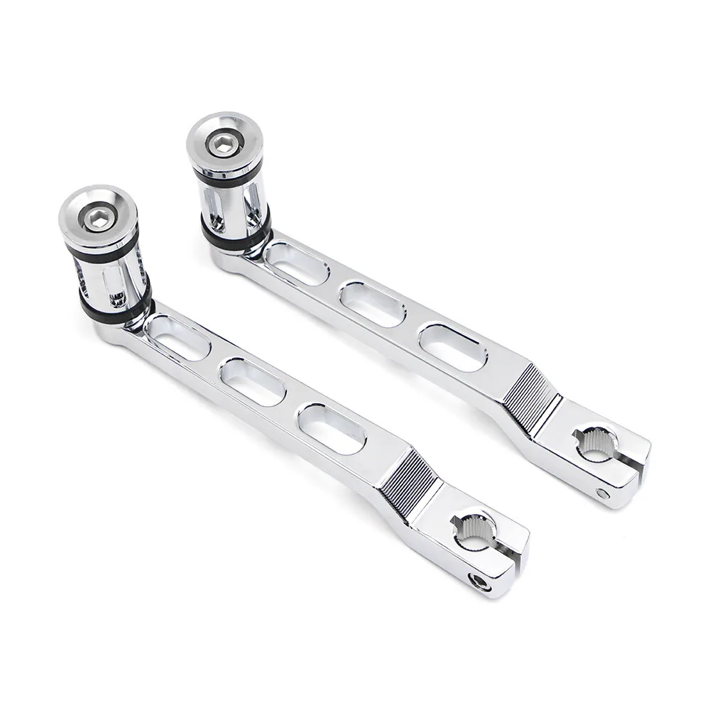 دراجة نارية كعب تو والعتاد كروم رافعة تحول شيفتر الوتد ل هارلي FL سوفتيل #4