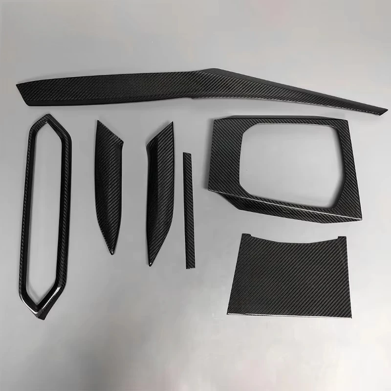 Right Hand Drive Carbon Fiber Interior Trim Stickers for G20 3 Series Dashboard Center Console Accessories