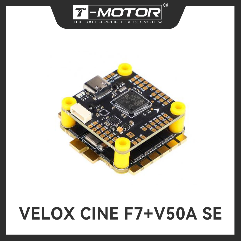 T-MOTOR Stack Velox CINE F7+V50A SE  4-in-1 ESC MCU: STM32F722