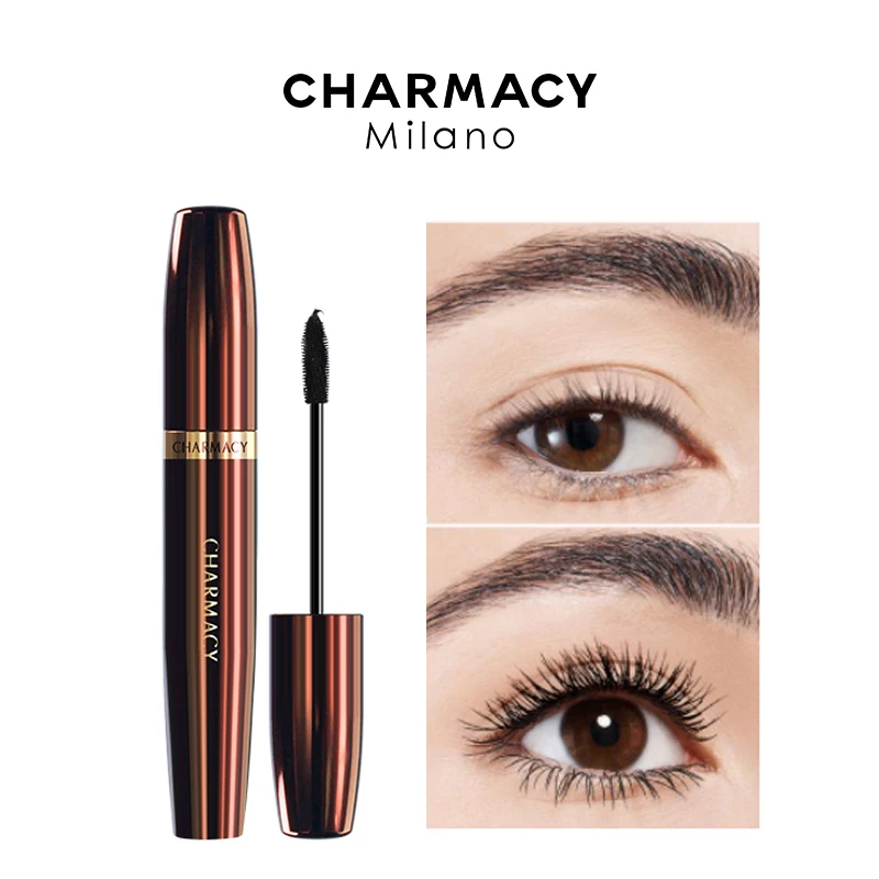 CHARMACY Verlängerung 3D Mascara Schwarz Dicken Wimpern Verlängerung Wimpern Langlebige Mascara Wasserdicht Make-Up Kosmetik