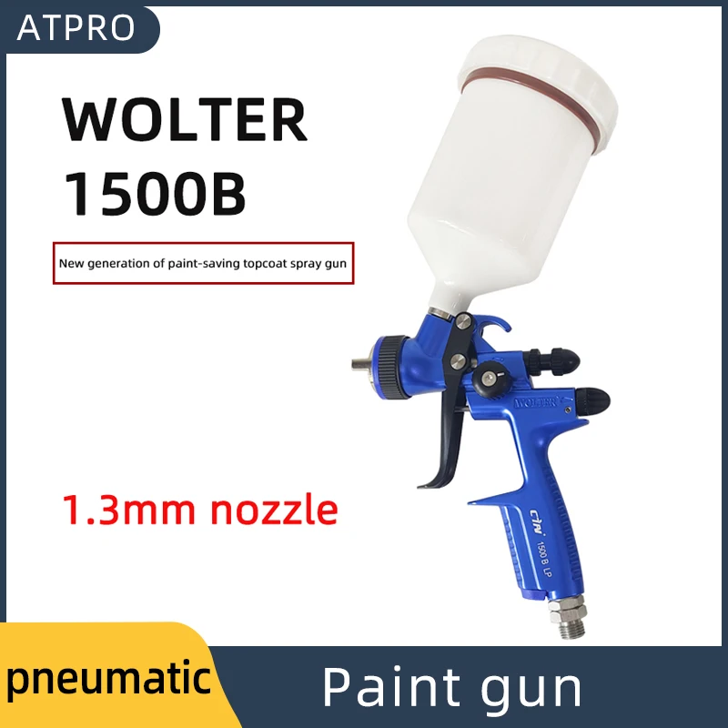 WOLTER 1500B 1.3MM Spray Gun Paint Gun Water Based Air Spray Gun Airbrush Professional