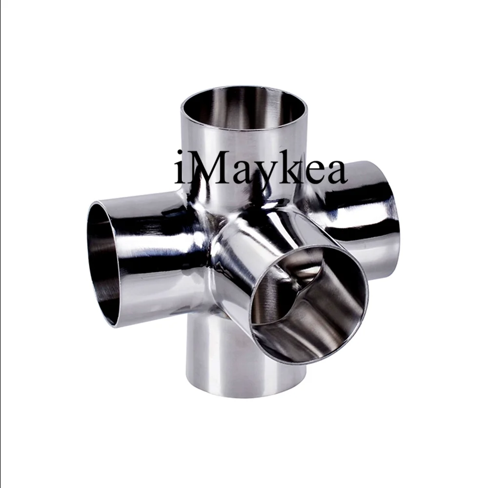 

2-дюймовый сварочный наружный диаметр 51 мм, санитарный крестовый тройник, 5-ходовой фитинг из нержавеющей стали 316