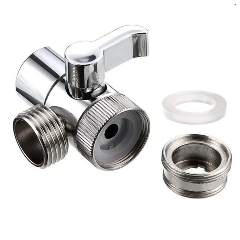 Two Way Tap Connector Space Saving 360 Rotation Designs Water Efficient Shower diverters Upgrades for Shower & Hair Wash