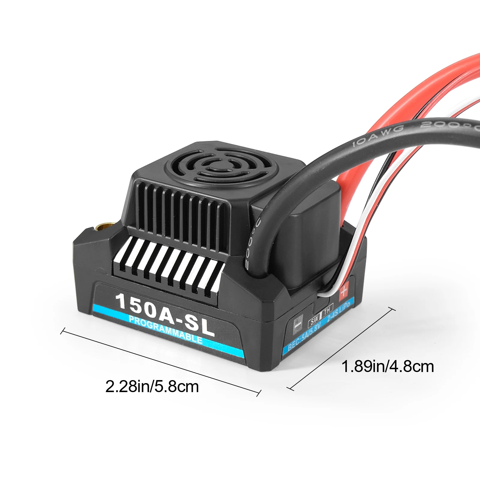 Platinum 120A 150A 2-4S Waterproof Burshless ESC with 5.8V-6.1V/3A BEC for 1/10 1/12 1/14 RC Car Truck Model Toys