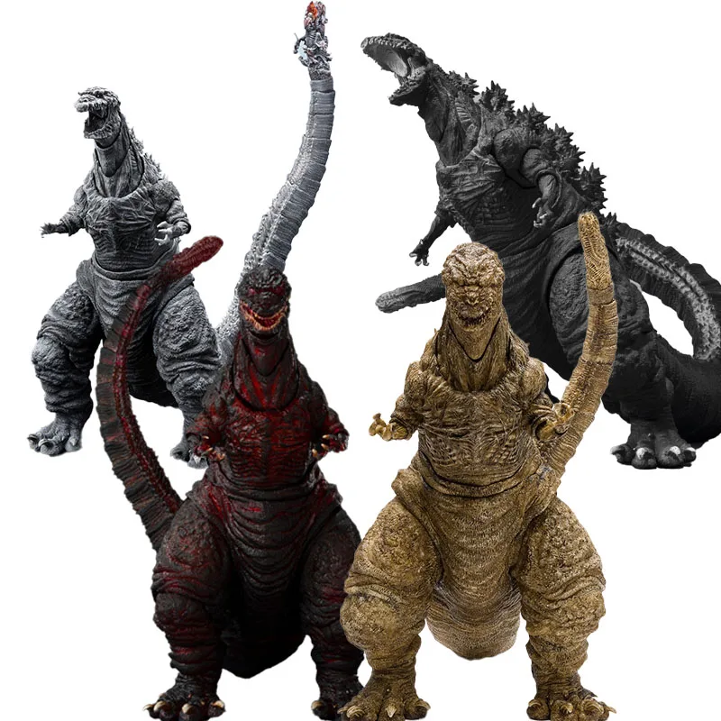 En stock, original, genuino, BANDAI SPIRITS S.H.MonsterArts Godzilla 2016, la cuarta forma, modelo de personaje de animación auténtico, juguete