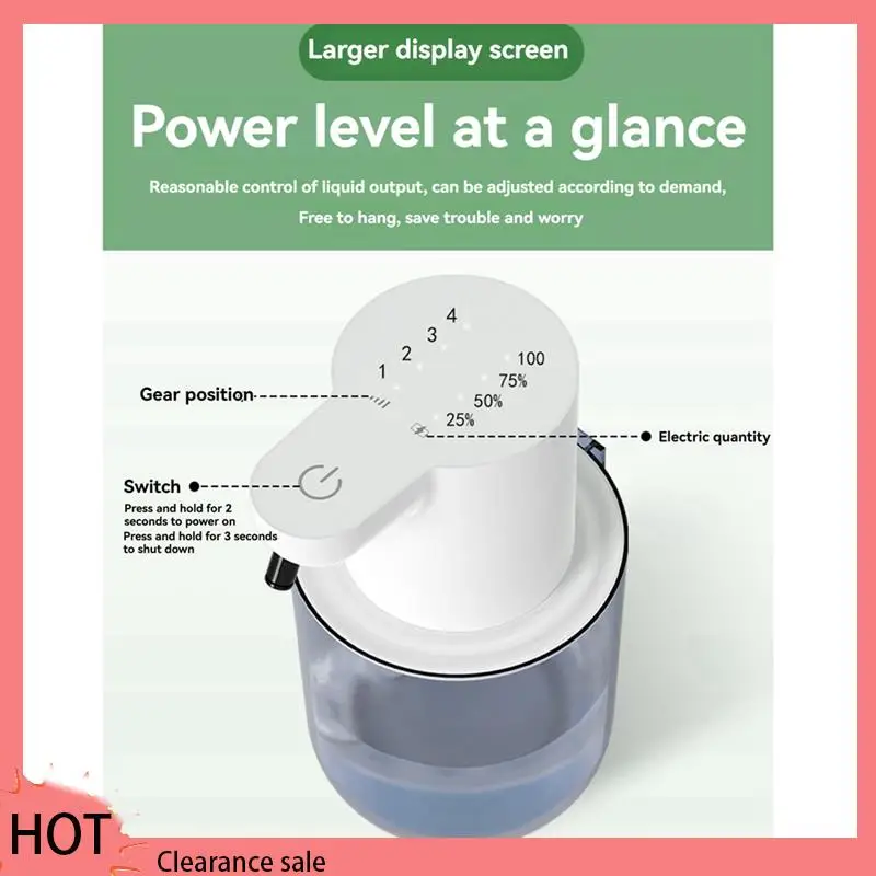 

A88Z 400 мл автоматический дозатор мыла, инфракрасный датчик, 4 регулируемых режима, водонепроницаемый, идеально подходит для дома, кухни, ванной комнаты