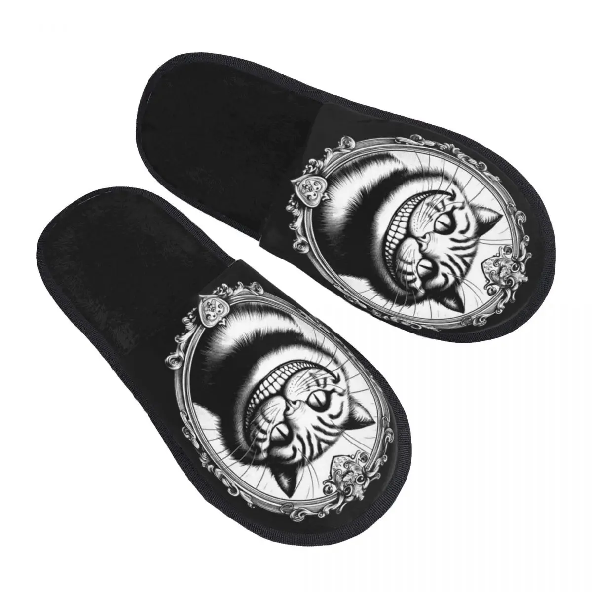 

Женские домашние тапочки с принтом «Чеширский кот», мягкие теплые пушистые тапочки из пены с эффектом памяти, домашняя уличная обувь