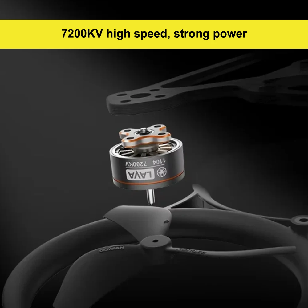 BETAFPV LAVA 1104 7200KV Brushless Motor with 24mm/80mm Wire Options for Pavo20 pro 2-Inch FPV Cinewhoop Drone view 3