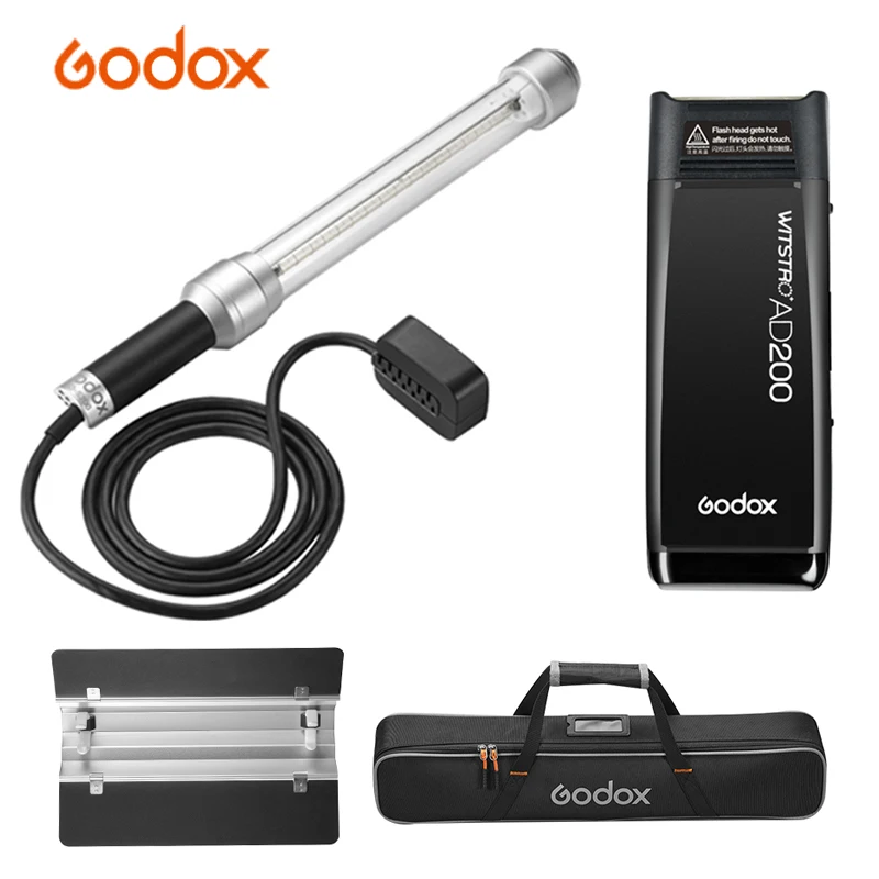 

Godox AD-S200 Stick Flash Head for AD200 AD200Pro Flash Speedlight Accessories Photography Studio 200W 5800K±200K With Carry Bag