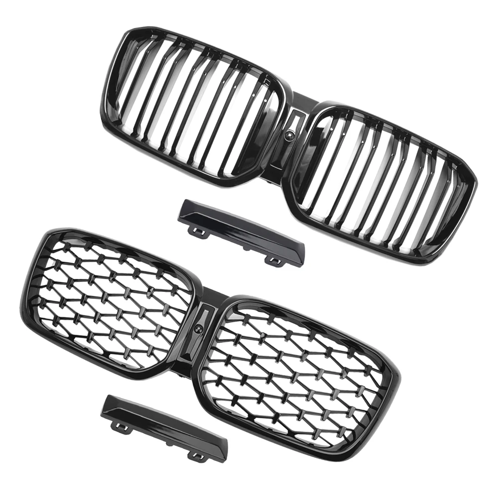 For BMW X3 X4 Series G01 G08 G02 2022 2023 Facelifted Front Kidney Bumper Grille LCI Glossy ABS Racing Grills Replacement