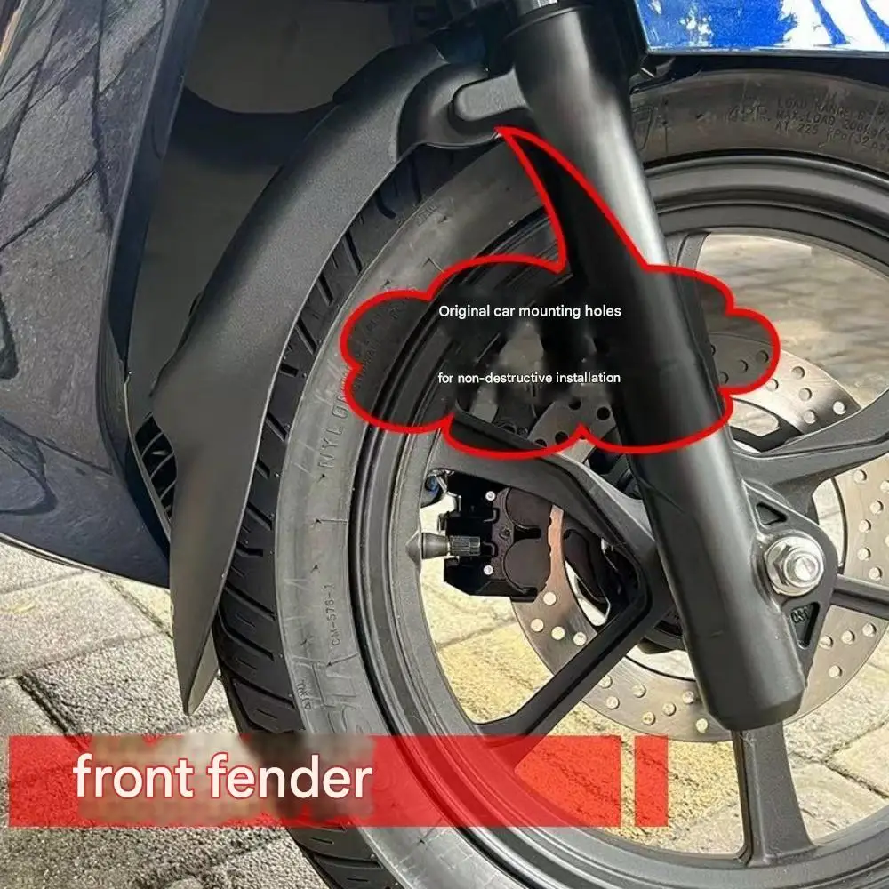 

For Haojue UHR150 Front Fender Extension Mudguard Widened Splash Guard Front Shield Motorcycle Mod Accessories