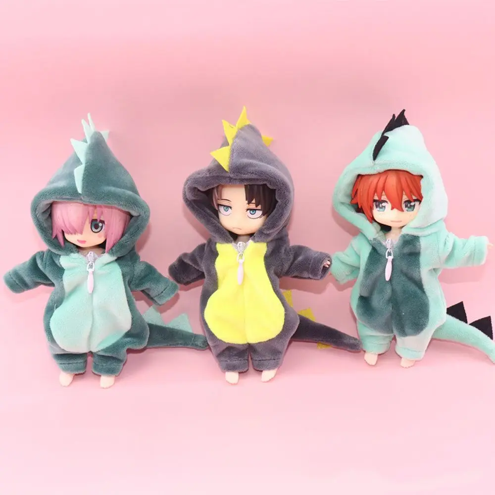 Bonecas acessórios de presente macacão molly gsc ymy obitsu 11 dinossauro boneca roupas roupas ob11 roupas boneca bjd