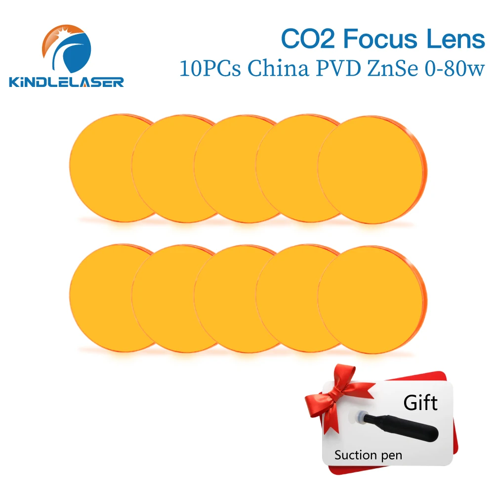 Lensa Fokus Kindlelaser 3/5/10 Buah Lensa Fokus CVD AS ZnSe DIA 20Mm FL50.8/63.5 untuk Mesin Pemotong Ukiran Laser CO2 0-200W