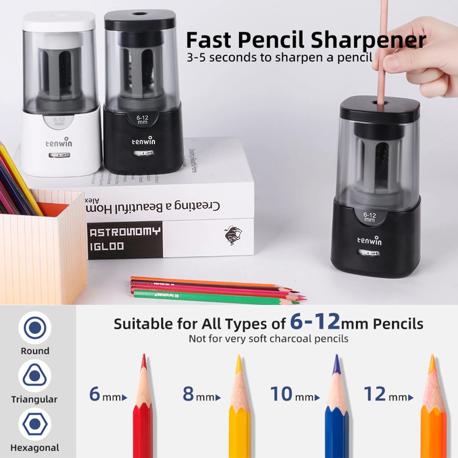 temperino-elettrico-automatico-con-3-punte-arresto-automatico-e-affilatura-rapida-sharpness-regolabile-per-matite-da-6-12mm-per-studenti