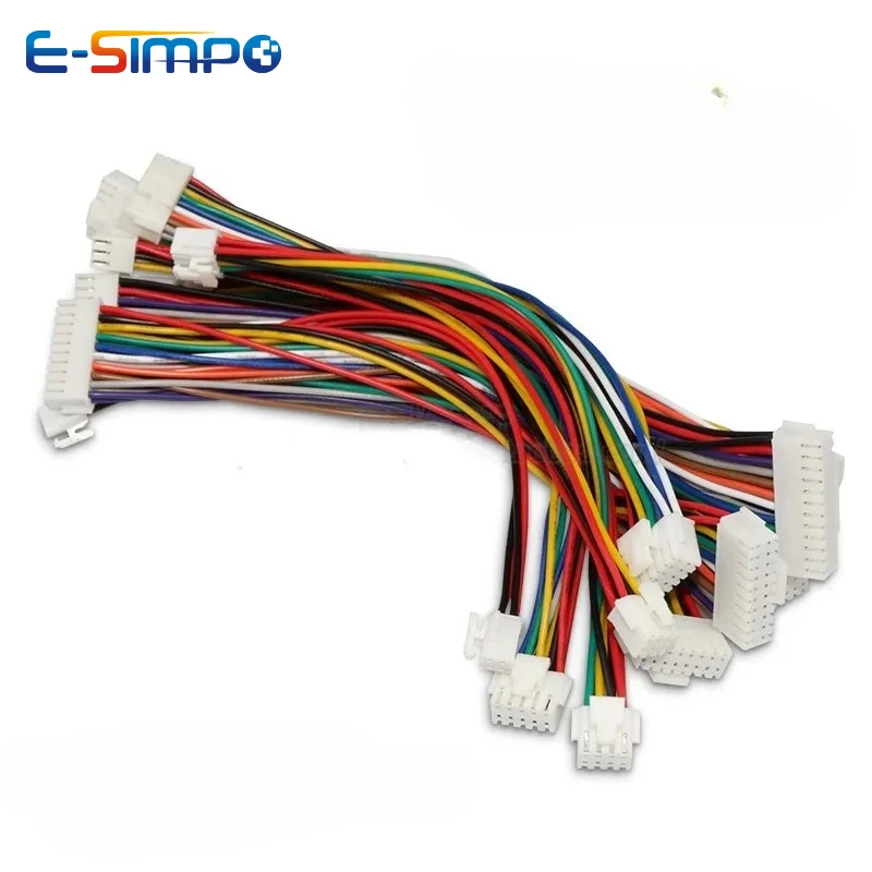 

5PCS PHB 2.0mm Dual Row Female Terminal Cable 20cm W/t Lock 2X2/4p/5/6/7/8p Double Same /Opposite Direction Connector