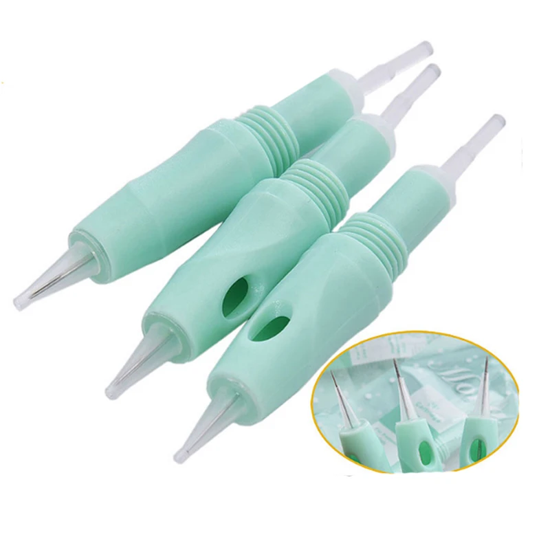 

50PCS Permanent Makeup Cartridge Needles Disposable For Charme Princess Machine Premium Eyebrow Tattoo Cartridge
