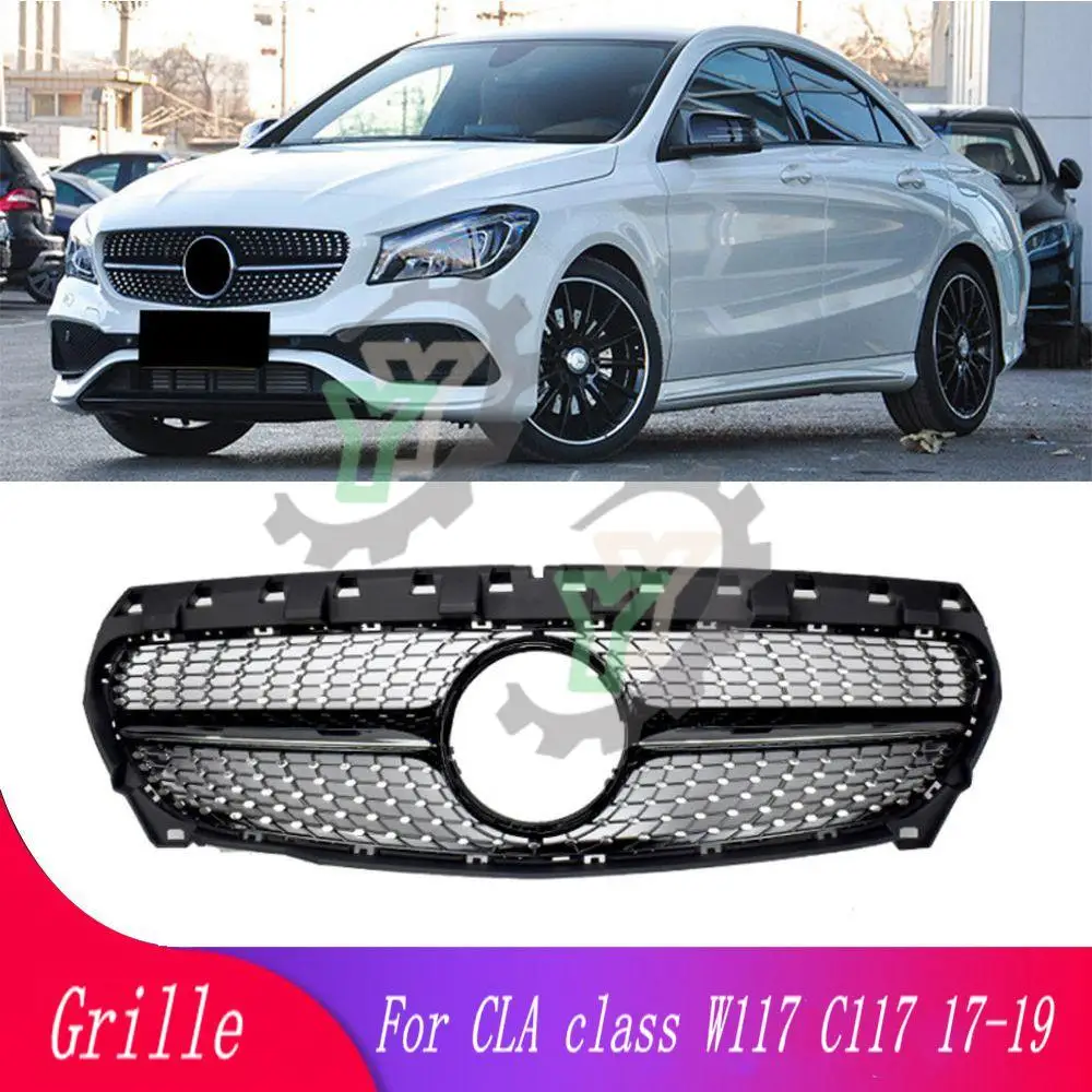 

C117 Grilles Front Bumper Upper Grille Racing Grill For Mercedes-Benz W117 CLA180 CLA200 CLA250 CLA260 CLA45 2017 2018 2019