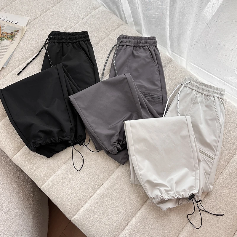 

Casual Outdoor Hiking Trousers High Waist Slimming Waterproof Wide Leg Workwear Pants Ele Fit Summer New Arrival Ladies