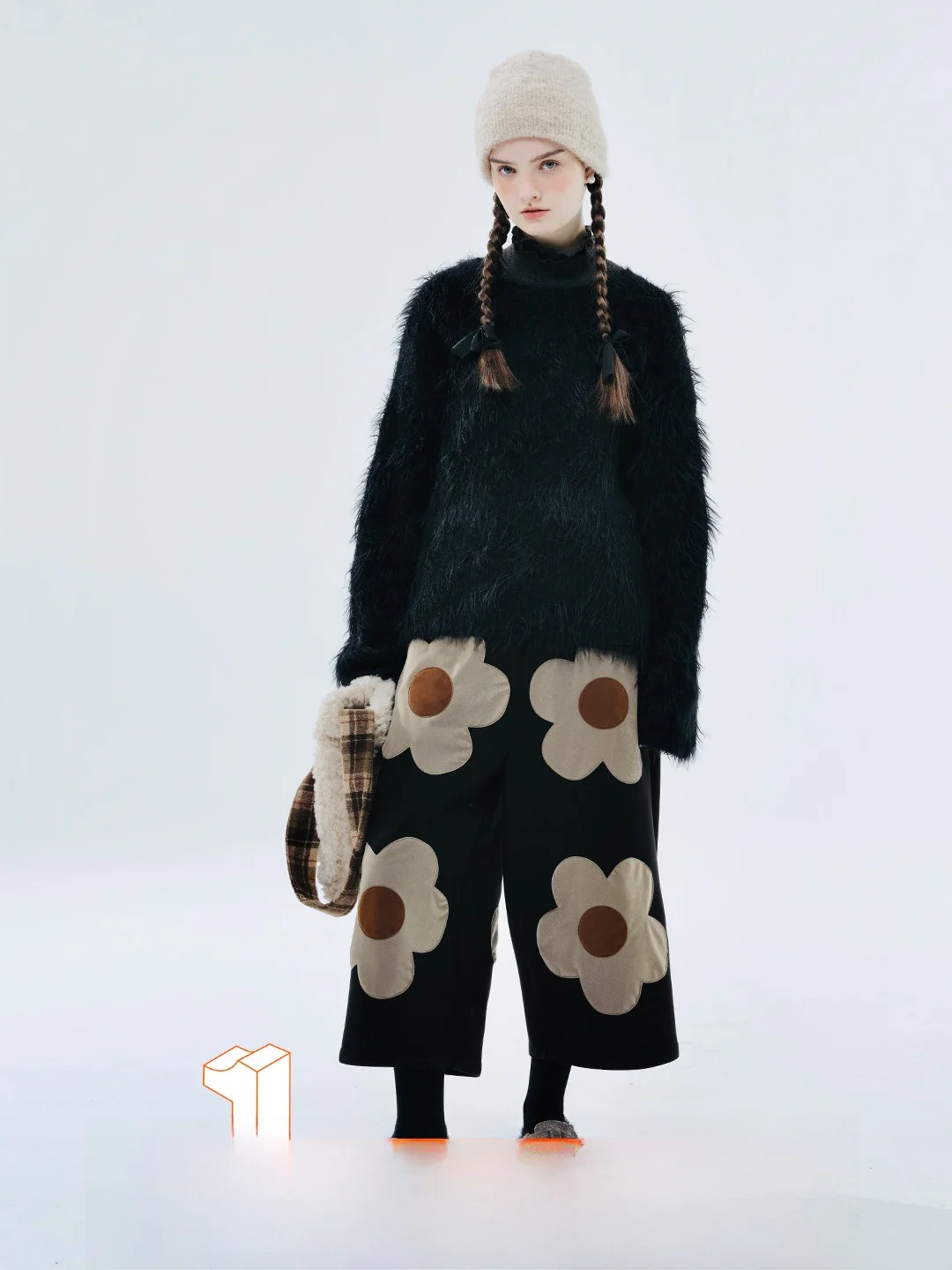 Iokoni, pantalones sueltos de pierna ancha para mujer, pantalones casuales de corte recto, nueva flor, Otoño Invierno, recién llegado 234405